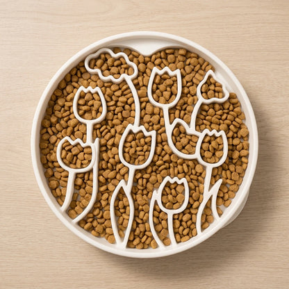 Tulip Slow Feeder Bowl: Joyful, Healthy Meals for Fast Eaters!