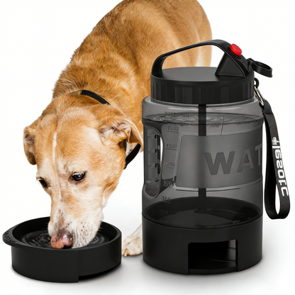 HydroPaws Portable Dog Water Bottle: Fresh Sips, Joyful Trips!