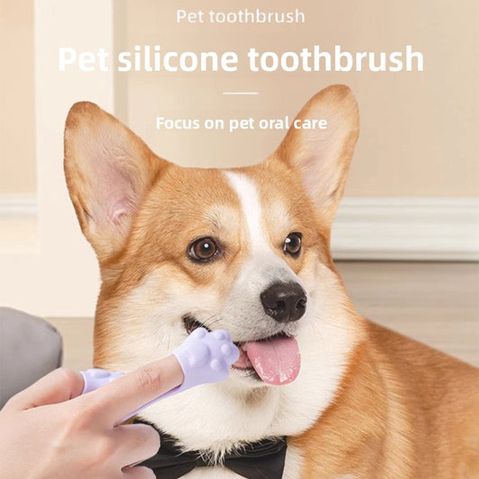GentleCare Silicone Pet Toothbrush: Gentle Touch, Healthy Mouths!