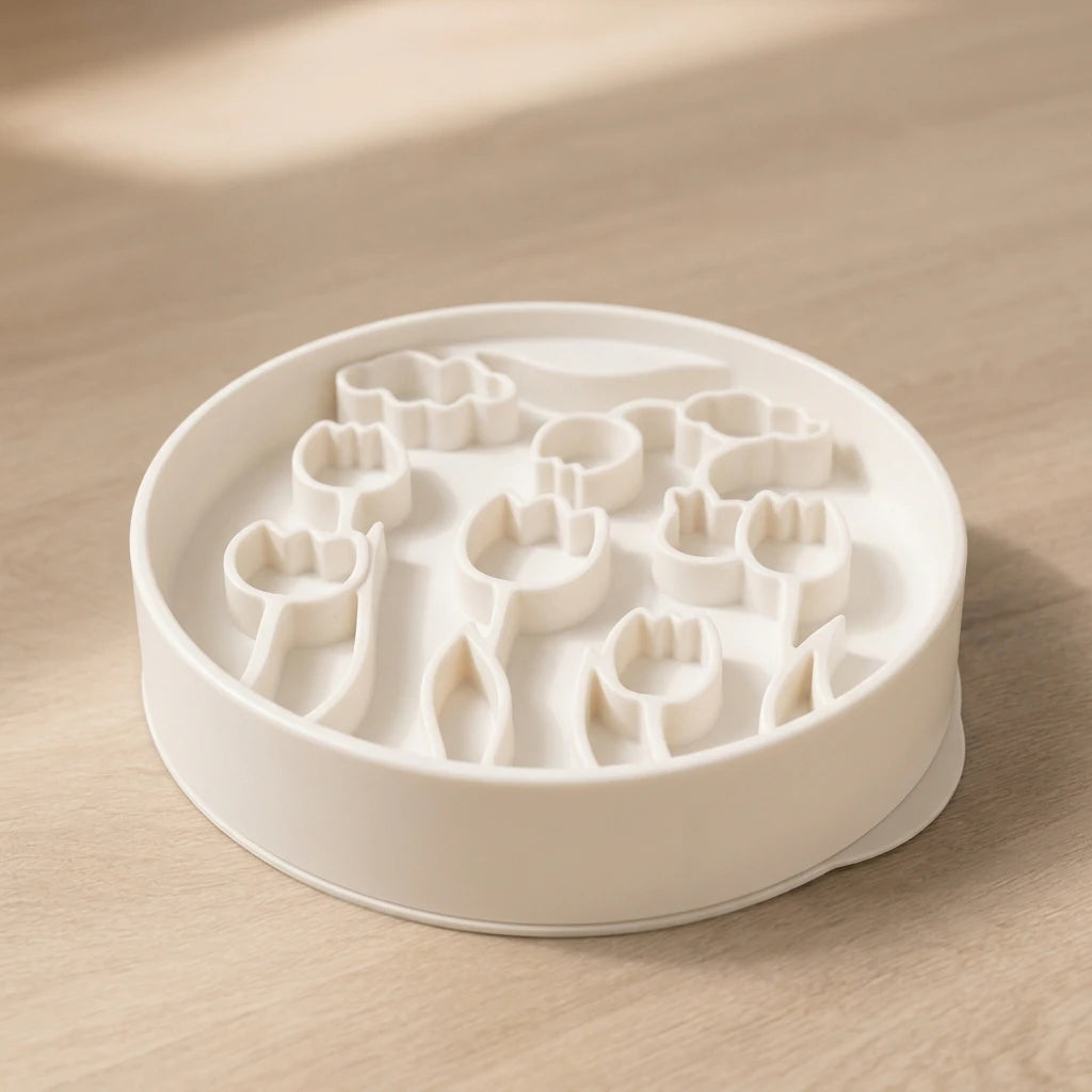Tulip Slow Feeder Bowl: Joyful, Healthy Meals for Fast Eaters!