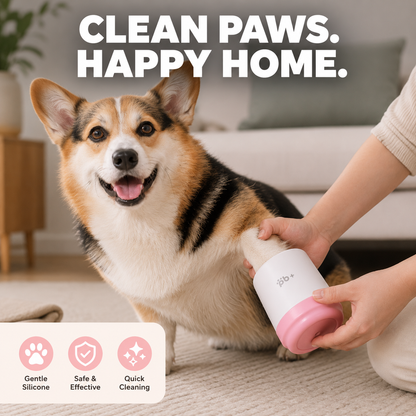 PawClean Silicone Pet Foot Washer: Gentle Care, Spotless Floors!